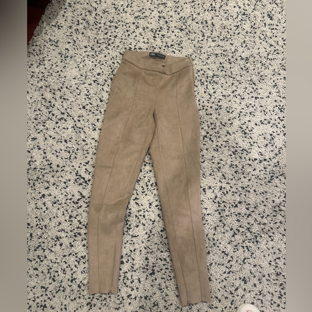 ZARA SUEDE PANTS
